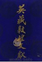 英藏敦煌文献  汉文佛经以外部分  9  斯五六四五-五九六四背   1994  PDF电子版封面  7220026587  中国社会科学院历史研究所等编 