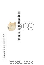 台湾省经济调查初稿 1946 PDF电子版封面 台湾省工业研究所技术室编