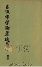 吕溦佛学论著选集 卷5 1991 PDF电子版封面 7533310005 吕?著