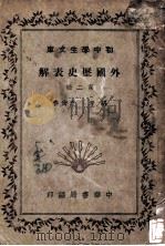 外国历史表解 第2册 1936 PDF电子版封面 李尚春编