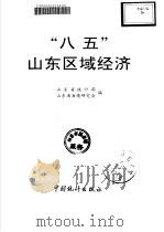 “八五”山东区域经济   1996  PDF电子版封面  7503722525  山东省统计局，山东省省情研究会编 