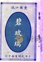 爱国小说 碧玻璃 1915 PDF电子版封面 张谔臣编