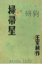扫帚星 1935 PDF电子版封面 王家棫作