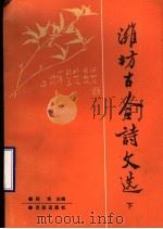 潍坊古今诗文学 下 1989 PDF电子版封面 7805720282 郑华主编