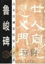 鲁峻碑   1993  PDF电子版封面  7533303148  宫衍兴编 