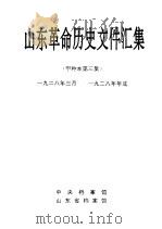 山东革命历史文件汇集 甲种本第三集 1928年三月-1928年年底 1995 PDF电子版封面 中央档案馆,山东省档案馆