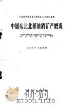 中国东北北部地质矿产概况 1959 PDF电子版封面 13031·103 中国科学院黑龙江流域综合考察队编辑,中国科学院黑龙江流域综合