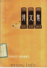碑文集 1984 PDF电子版封面 山东曹县烈士事迹编辑室编