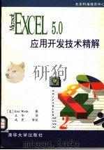 Microsoft Excel 5应用开发技术精解 1995 PDF电子版封面 7302020574 埃里克·韦尔斯(Eric wells)著;王华译