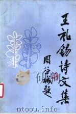 王礼锡诗文集 1993 PDF电子版封面 7532110044 王礼锡著