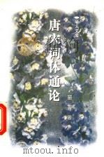 唐宋词体通论   1998  PDF电子版封面  7534816068  苗菁著 