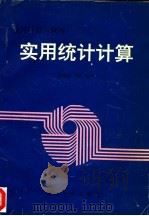实用统计计算 统计计算与软件 1996 PDF电子版封面 7305029718 高祖新,尹勤编著