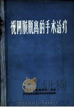 视网膜脱离的手术治疗 PDF电子版封面