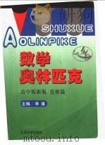 数学奥林匹克  高中版新版  竞赛篇   1993  PDF电子版封面  7301020570  单墫主编；严镇军编撰 