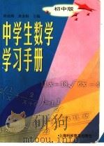 中学生数学学习手册:初中版 1999 PDF电子版封面 7542716263 周成熙,龚金根等编著