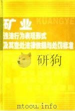 矿业违法行为表现形式及其查处法律依据与处罚标准  上（ PDF版）