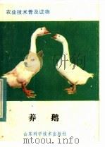 养鹅 1984 PDF电子版封面 16195·90 王正凡,孙纯恒,李安新编写