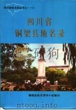 四川省铜梁县地名录   1986  PDF电子版封面    铜梁县地名领导小组编印 