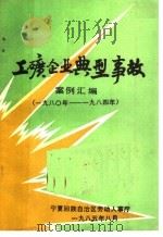 工矿企业典型事故案例汇编  1980-1984年   1985  PDF电子版封面    宁夏回族自治区劳动人事厅 