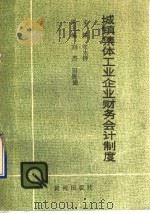 城镇集体工业企业财务会计制度 1989 PDF电子版封面 7805580537 张木铎主编;马济生,王化德,孔放,刘杰,刘洪昌,田振德,张木