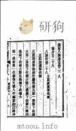 钦定八旗通志 第28-29卷 PDF电子版封面