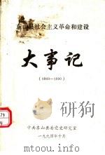 东山县社会主义革命和建设大事记 1949-1990 1994 PDF电子版封面 中共东山县委党史研究室