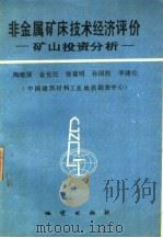 非金属矿床技术经济评价  矿山投资分析   1990  PDF电子版封面  7116007261  陶维屏，金宪民，徐菊明等编著 