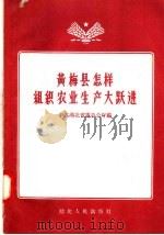 黄梅县怎样组织农业生产大跃进 1958 PDF电子版封面 T16106·60 中共湖北省委办公厅编