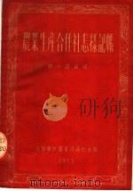 农业生产合作社怎样记帐   1953  PDF电子版封面  505304  顾小涛编 