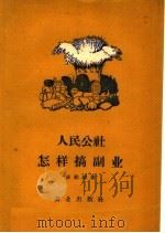 人民公社怎样搞副业 1959 PDF电子版封面 4144·104 陈祖铃著