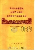 山西长治市荫城红旗人民公社工农业生产高速度发展   1960  PDF电子版封面  4144·129  全国农业展览馆综合馆编 