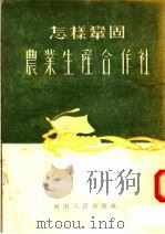 怎样巩固农业生产合作社 1955 PDF电子版封面 本社编