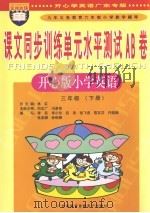 课文同步训练单元水平测试AB卷  小学英语  三年级  下  开心版（ PDF版）