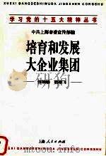 培育和发展大企业集团 1998 PDF电子版封面 7208029164 伍柏麟,胡雄飞著;中共上海市委宣传部编