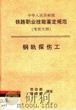 中华人民共和国铁路职业技能鉴定规范 考核大纲 钢轨探伤工 1998 PDF电子版封面 15113·1021 劳动部,铁道部
