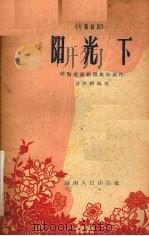 阳光下 七场话剧 1960 PDF电子版封面 湖南省话剧团集体创作;陈健秋执笔
