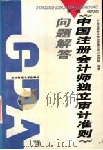 《中国注册会计师独立审计准则》问题解答  第1辑   1996  PDF电子版封面  7810441140  中国注册会计师协会独立审计准则组编著 
