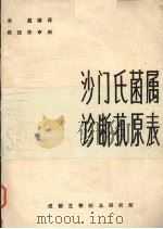 沙门氏菌属诊断抗原表（ PDF版）