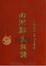 南湖郑氏族谱 1992 PDF电子版封面