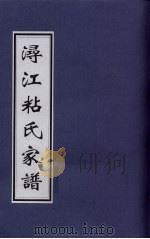 浔江粘氏家谱 PDF电子版封面