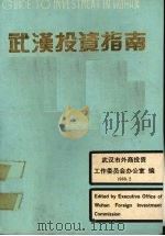 武汉投资指南 PDF电子版封面 7543013584 武汉市人民政府编
