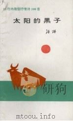 太阳的黑子 1993 PDF电子版封面 9637724591 汤炀著
