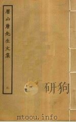 眉山唐先生文集  3（ PDF版）