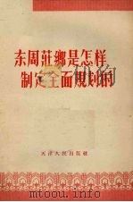 东周庄乡是怎样制定全面规划的 1956 PDF电子版封面 T3072·46 通俗出版社编辑