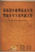 积极稳步地开展青年突击队青年生产班组工作（1955 PDF版）