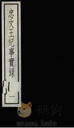 忠文王纪事实录  1   1987  PDF电子版封面  7101000088  （宋）谢起岩撰 