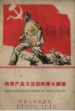 向共产主义迈进的伟大纲领 1959 PDF电子版封面 T3086·132 樊家强,黄国材编著