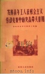 发挥青年工人在社会主义劳动竞赛中的突击带头作用 1956 PDF电子版封面 中国新民主主义青年团贵州省委青工部辑