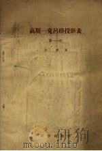 高斯-克吕格投影表15°-30° 1954 PDF电子版封面 13031·593 方俊著