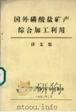 国外磷酸盐矿产综合加工利用译文集（1990 PDF版）